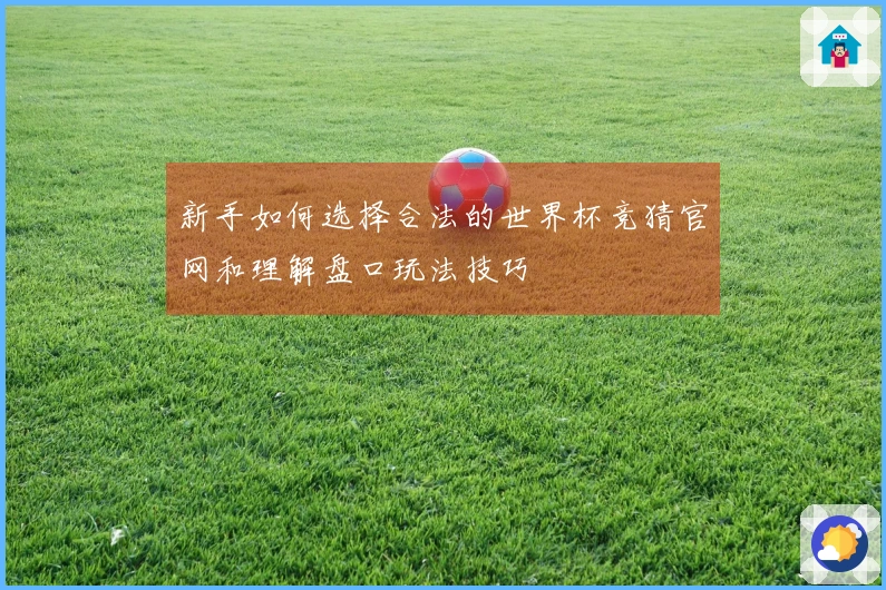 新手如何选择合法的世界杯竞猜官网和理解盘口玩法技巧
